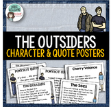 The Outsiders Character and Quote Posters