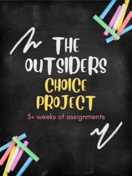 Preview of The Outsiders Choice Project 