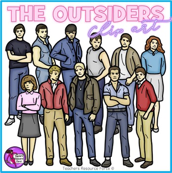 Preview of The Outsiders realistic clip art