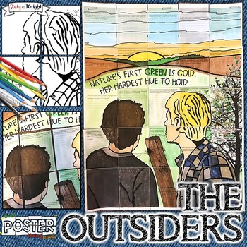 Preview of The Outsiders, Collaborative Poster, Robert Frost, "Nothing Gold Can Stay"