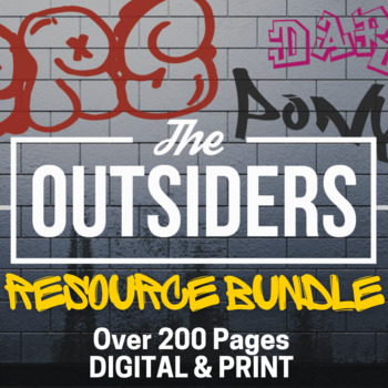 Preview of The Outsiders Novel Study BUNDLE - Over 200 Pages - Print & Digital Unit