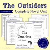 The Outsiders Complete Novel Unit with Student Workbooks