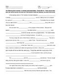 The Outsiders Comprehension Assessment--Summary fill-in-the-blank