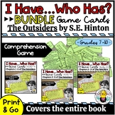 The Outsiders Comprehension Game & Activity BUNDLE| I Have