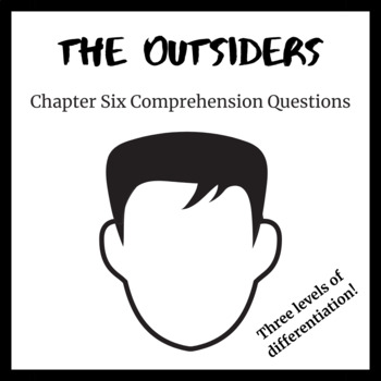 Preview of The Outsiders Comprehension Questions Chapter Six(Differentiated)