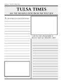The Outsiders - Creating Writing Newspaper