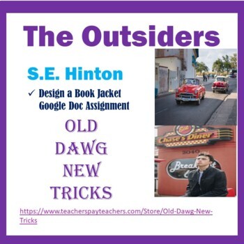 Preview of The Outsiders - Design a Book Jacket Google Doc Assignment