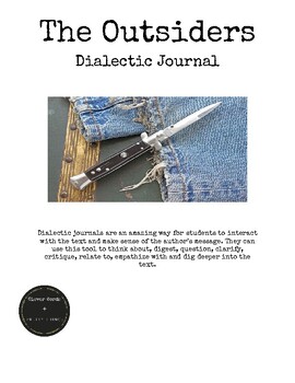 Preview of The Outsiders Dialectic Journal