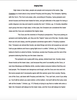 outsiders informative essay