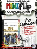 The Outsiders: Interactive Notebook Characterization Mini Flip