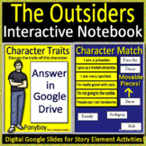 The Outsiders Characters and Story Elements Digital Notebo