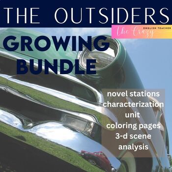 Preview of The Outsiders Lesson Unit Bundle Of Lessons digital resource Activities