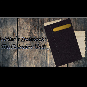 Preview of The Outsiders Leveled Writer's Notebook Bundle