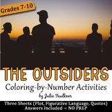 The Outsiders Novel/Movie Coloring-by-Number Activities