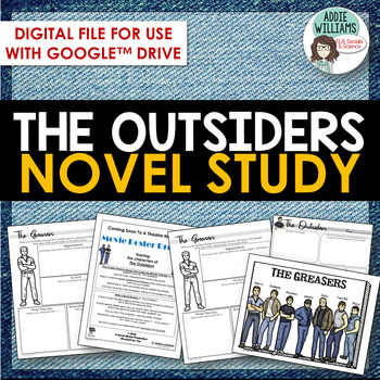 Preview of The Outsiders Novel Study Bundle - DIGITAL VERSION