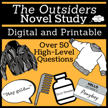 Preview of The Outsiders Novel Study