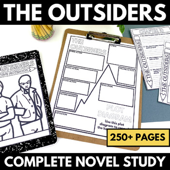 Preview of The Outsiders Novel Study Unit - Questions - Outsiders Projects Activities Tests