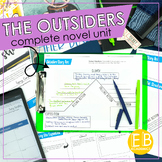 The Outsiders Novel Study Unit and Activities - PRINT and DIGITAL