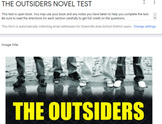 The Outsiders Novel Test - GOOGLE FORM