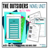 The Outsiders by S.E. Hinton Novel Study - DIGITAL & PRINT