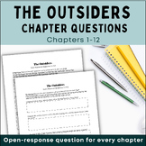 The Outsiders Open-Response Chapter Questions Activity Cha