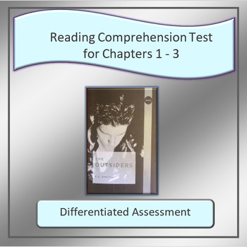 Preview of The Outsiders Reading Comprehension Test for Chapters 1 - 3