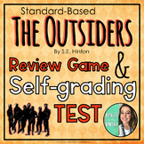 The Outsiders Review Game & Self-Grading Novel Test