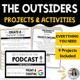 The Outsiders (S.E. Hinton) Projects & Activities - PDF & 
