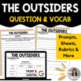 The Outsiders (S.E Hinton) Questions, Checks & Vocab - PDF
