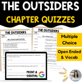 The Outsiders (S.E. Hinton) Quiz Pack - 6 Chapter Quizzes 
