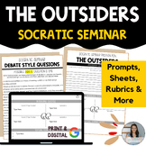 The Outsiders - Socratic Seminar - Prompts, Preparation Sh
