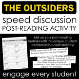 The Outsiders Speed Discussion Activity - Engaging Post-Re