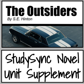 Preview of The Outsiders StudySync Novel Unit Supplement Bundle