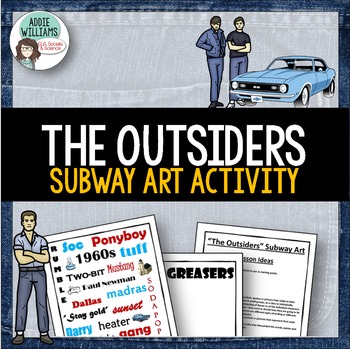 Preview of The Outsiders - Subway Art Project / Writing Prompt