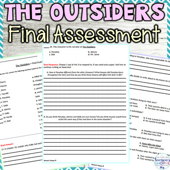 Preview of The Outsiders Test