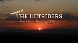 The Outsiders Themes Pre- & Post-Reading Writing
