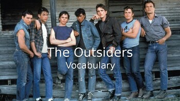 Preview of The Outsiders Vocabulary