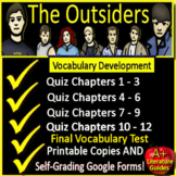 The Outsiders Vocabulary Activities Crosswords, Quizzes, T