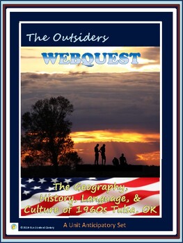 Preview of The Outsiders WebQuest - Pre-reading Activity for Setting, Language, & More!
