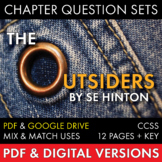 Outsiders Chapter Question Sets, S.E. Hinton's The Outsiders, PDF & Google Drive