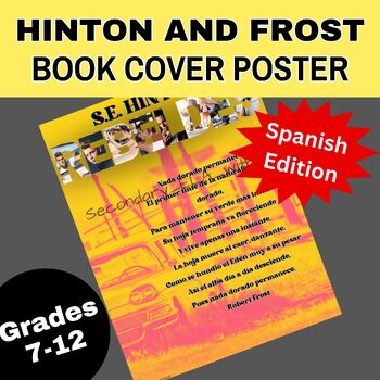 Preview of The Outsiders and Frost Spanish Versions Anchor Chart Poster
