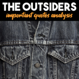 The Outsiders by S. E. Hinton — Quote Analysis, Important 