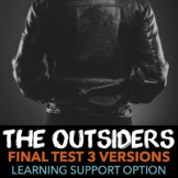 The Outsiders by S. E. Hinton Test — Multiple Versions, Le