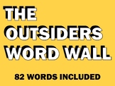The Outsiders by S.E. Hinton - Vocabulary Word Wall