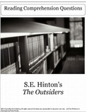 The Outsiders by S.E. Hinton Reading Comprehension Questions