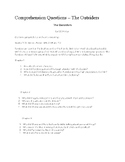 The Outsiders comprehension questions