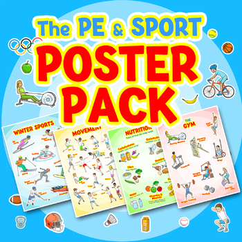 Preview of The PE & Sport POSTER PACK - 10 printable educational themes