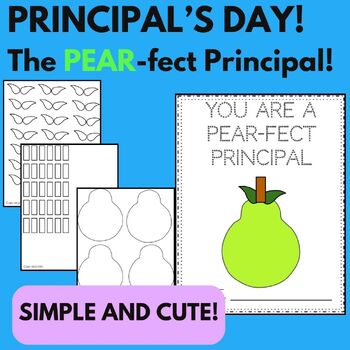 Preview of The PEAR-fect PRINCIPAL'S DAY CARD - Get ready for May 1st!