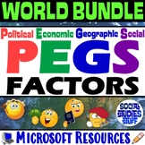 The PEGS Factors World Region Bundle | Explore Social Stud