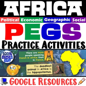 Preview of The PEGS Factors of Africa 5-E Lesson | Fun Practice Activities | Google